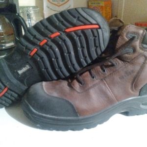 Steel toed work boots